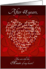 Music of My Heart After 48 Years - Heart card
