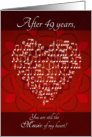 Music of My Heart After 49 Years - Heart card