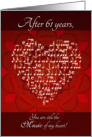 Music of My Heart After 61 Years - Heart card