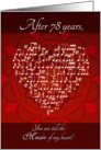 Anniversary Music of My Heart After 78 Years - Heart card