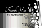 Thank You For Your Business card