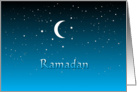 Ramadan Wishes - Night, Moon and Stars card