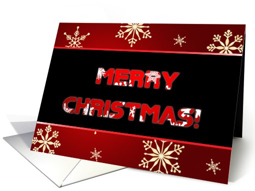 Merry Christmas - Snowflakes card (717381)