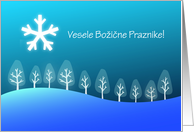 Slovenian Merry Christmas - Vesele Bozicne Praznike card
