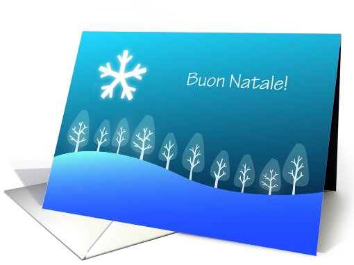 Italian Merry Christmas - Buon Natale card (723714)