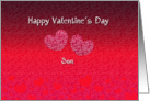 Son Happy Valentine’s Day - Hearts card