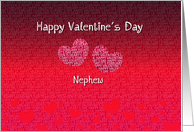 Nephew Happy Valentine’s Day - Hearts card