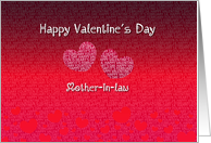 Mother-in-law Happy Valentine’s Day - Hearts card