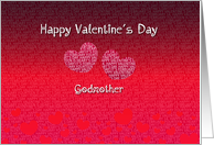 Godmother Happy Valentine’s Day - Hearts card