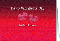 Father-in-law Happy Valentine’s Day - Hearts card