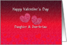 Daughter and Son-in-law Happy Valentine’s Day - Hearts card