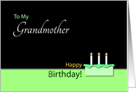 Happy BirthdayGrandmother- Cake and Candles card