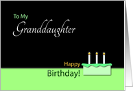 Happy BirthdayGranddaughter- Cake and Candles card