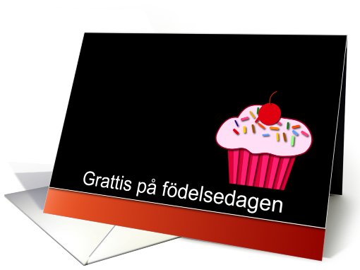 Swedish Happy Birthday - Grattis p fdelsedagen card (774159)