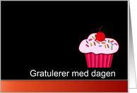 Norwegian Happy Birthday - Gratulerer med dagen card
