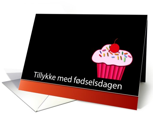 Danish Happy Birthday - Tillykke med fdselsdagen card (774361)