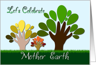 Let’s Celebrate Mother Earth - Hand Trunks card