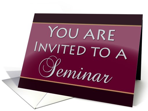Seminar Invitation card (775817)
