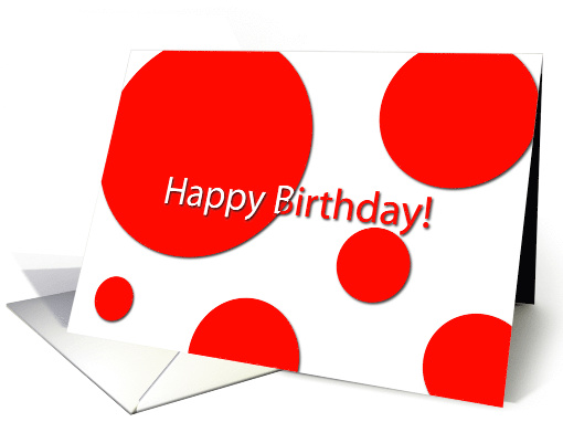 Happy Birthday Polka Dots card (775862)