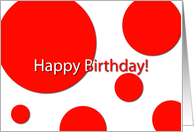 Happy Birthday Polka Dots card