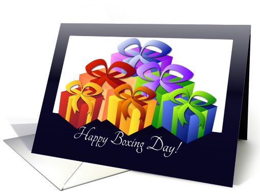 Happy Boxing Day - Giftboxes card (775881)