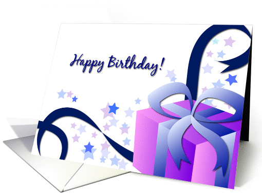 Happy Birthday Giftbox card (777167)