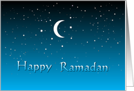 Happy Ramadan - Night, Moon and Stars card