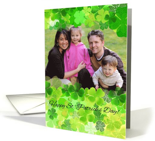 Happy St. Patrick's Day - Clover Leaves card (907225)