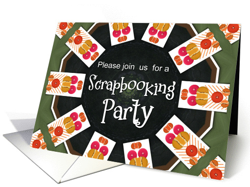 Scrapbooking Party  Invitation - Buttons card (961389)