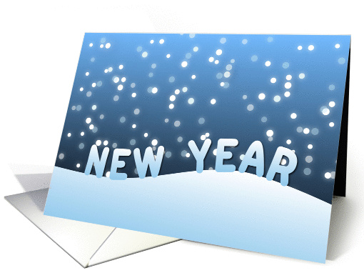 New Year - Snow card (961399)