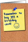 Birthday Dad Note card