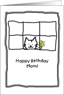 Birthday Mom Cat card