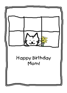 Birthday Mom Cat