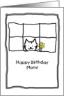 Birthday Mom Cat card
