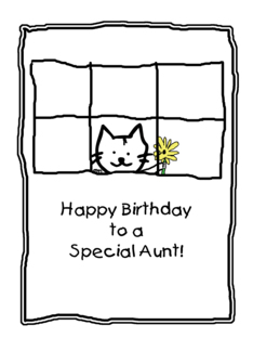 Birthday Aunt Cat