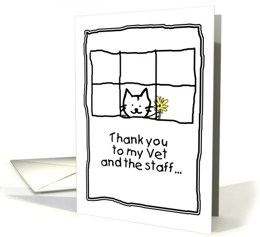 Thank You From Cat To Vet card (610739)