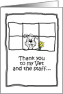 Thank You from dog to Vet card