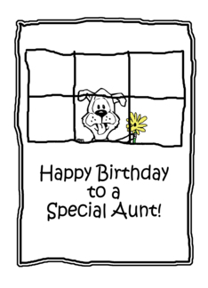Birthday to Aunt Dog...
