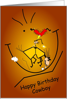 Happy Birthday Cowboy card