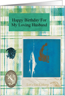 happy birthday fishing husband card