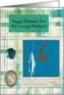 happy birthday fishing husband card