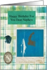 happy birthday fishing nephew card