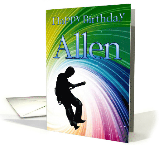 happy birthday allen card (595202)