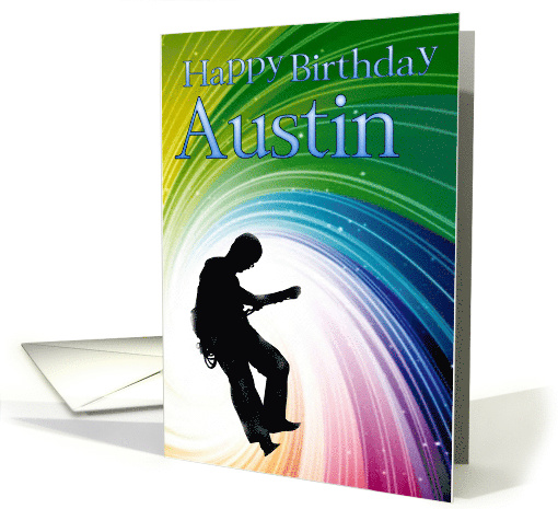 happy birthday austin card (595210)