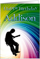 happy birthday Addison card