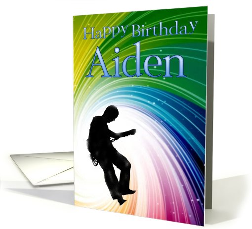 happy birthday Aiden card (595289)