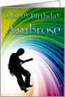happy birthday ambrose card