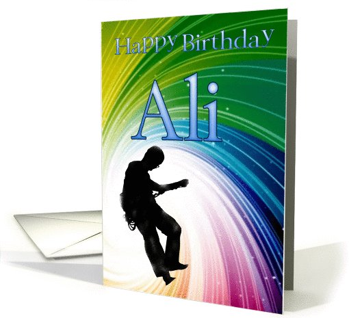 happy birthday ali card (595405)