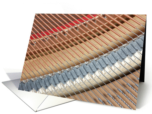 Piano Strings - Blank Note card (588311)