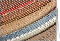 Piano Strings - Blank Note Card